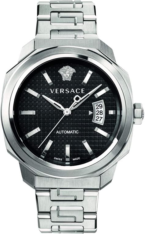 versace montre pour hommes dylos automatic vag02 p0016|Versace Dylos Automatic Black Mesh Pattern Dial Mens Watch .